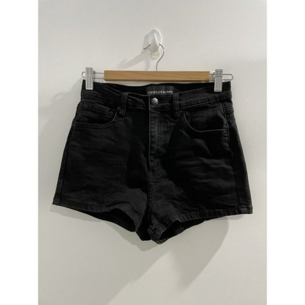 ZIGGY Denim Rib Warmer High Skinny Shorts Size 29